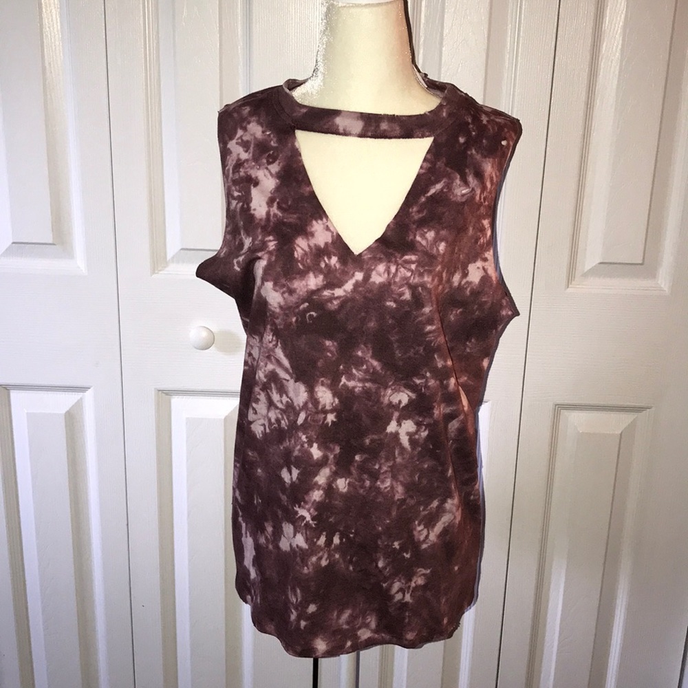 Canyon burg tie dye muscle tank